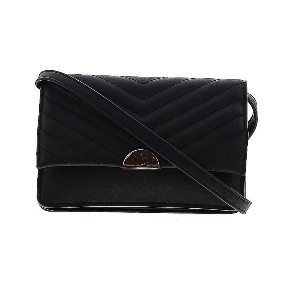 A New Day - Women’s Slim Crossbody black Wallet with Detachable Strap
